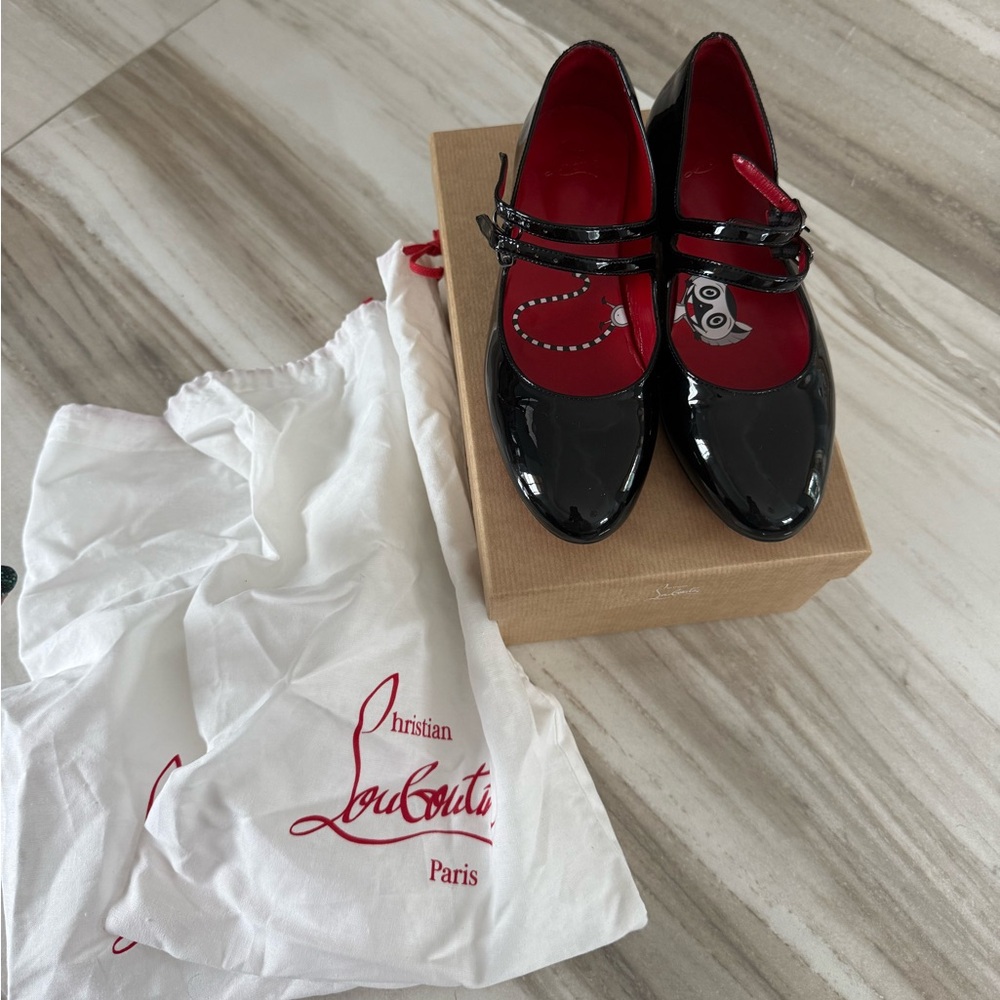 Christian Louboutin Jane fille flat girls shoes size 32